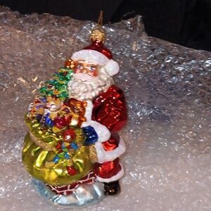 RETIRED CHRISTOPHER RADKO SANTA with GIFT SACK